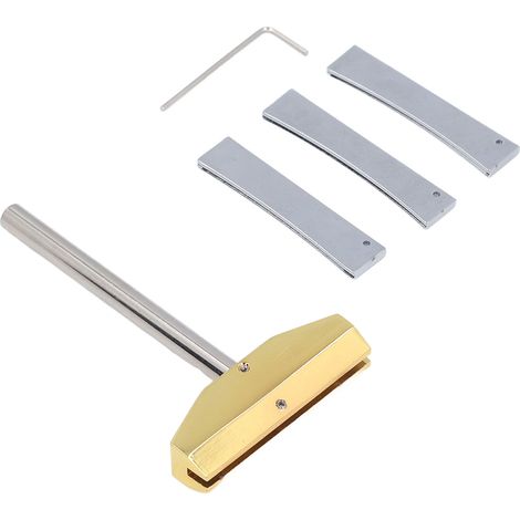 Outil de pressage de frettes pour guitare électrique (luthiers) : presse à frettes avec inserts de rayon 7,25, 9,5 et 12 pouces. (1/5)