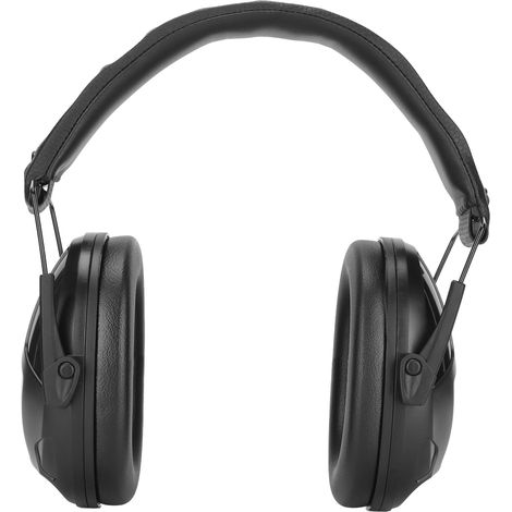 Casque antibruit pliable et fin, noir, avec réduction du bruit NRR 31 dB et SNR 33 dB, idéal pour la chasse et le travail du bois. Protection auditive optimale. Convient également pour la chasse et le (1/5)