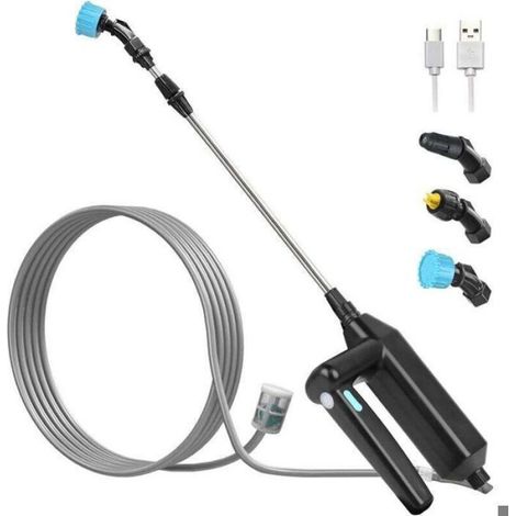 Pulvérisateur de jardin électrique - - 7,4V - Batterie rechargeable - Lance télescopique - 3 buses réglables (1/4)