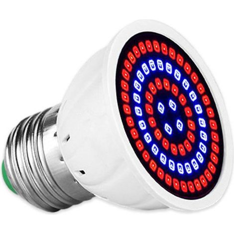 Zwei E14 Vollspektrum-LED-Pflanzenlampen mit UV- und Infrarotlicht, geeignet für Zimmerpflanzen, Gemüse, Blumen, Gärten, Gewächshäuser und Sukkulenten. (1/5)