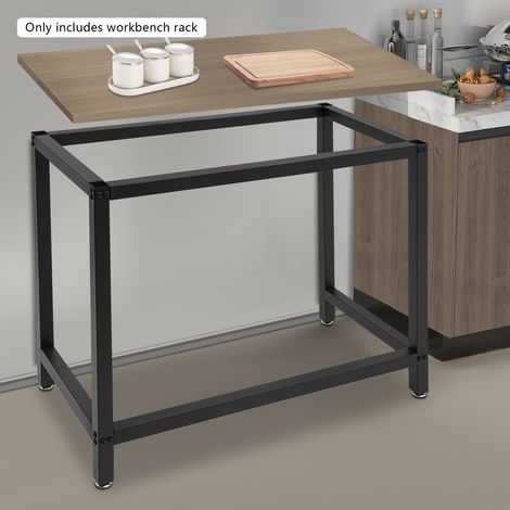 Cadre d'établi 100 x 50 x 80 cm, charge maximale du cadre de table 100 kg, cadre de base d'établi avec pieds réglables en hauteur jusqu'à 83,5 cm (1/5)