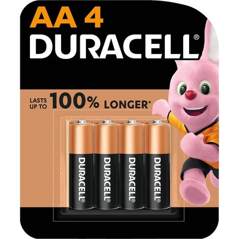 Duracell AA 1,5 V Alkaline Batterien Extra Life Long Power 4er Pack (1/5)