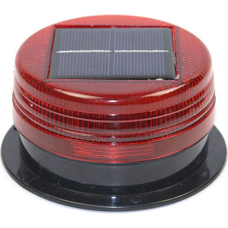 Blinkende LED-Solarwarnleuchte für Baustellen, Verkehrsschilder und Sicherheitseinrichtungen (1/5)
