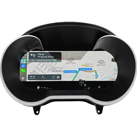 Tachimetro digitale, schermo da 12,3 pollici, risoluzione HD 1920 x 720, alimentazione a 12V, compatibile con Classe C W205 (2014-2021), GLC X253 (2015-2023)