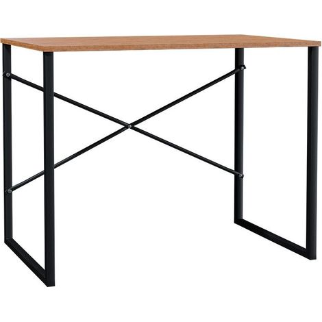 Bureau Zayn pakoworld couleur noir-noyer 90x60x70εcm (1/5)