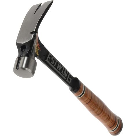 Estwing E15SR 15oz Ultra Claw Hammer with Leather Grip – Professional-Grade Steel Construction