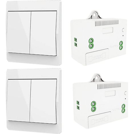 433 MHz Wireless Light Switch – Self-Powering – Remote Control up to 50m – Waterproof for Humid Environments (1/5)