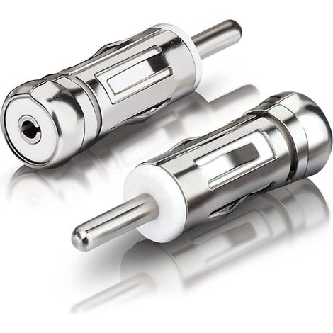 Bardusch Bingfu Adaptateur Antenne Autoradio Voiture Connecteur de Prise DIN à ISO Embout Antenne Auto Compatible avec Auto Unité Principale Récepteur Stéréo Amplificateur de Signal,2 Paquet (1/5)