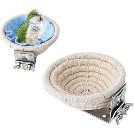 Nichoir d'élevage d'oiseaux en corde de coton pour perruches, calopsittes, conures, pinsons, inséparables et petit perroquet (1/5)