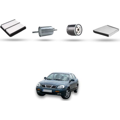 Kit tagliando 4 filtri compatibile con Chevrolet Leganza 2.0i 16V 93KW dal 2000 al 2004 (1/5)