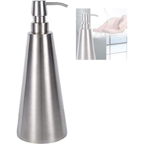 Distributeur De Savon - Acier Inoxydable 304 - 800 Ml - Comptoir Salle De Bain Cuisine - 1 Pièce (1/5)