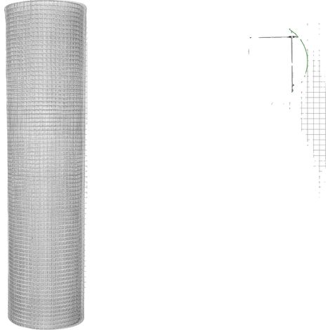 Clôture en Maille Métallique, Durabilité Résistante à la Rouille, Installation Polyvalente, 1X25M (1/2)