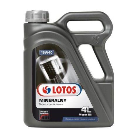 Aceite mineral para motor Lotos 4 l 15W-40 1 unidad. (1/2)
