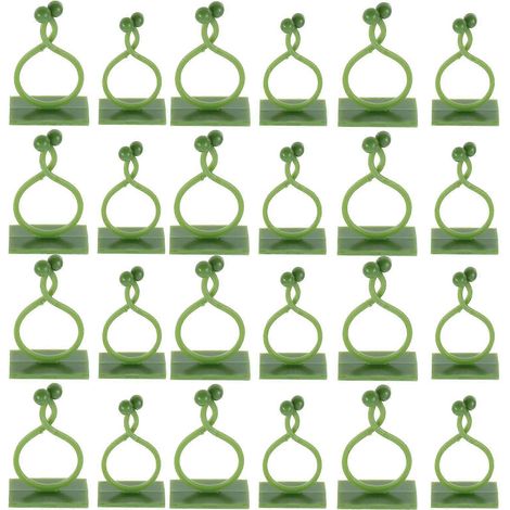 120 clips muraux autocollants pour plantes : crochets de fixation transparents pour plantes grimpantes, clips de jardin réglables pour la décoration végétale d'intérieur (1/4)