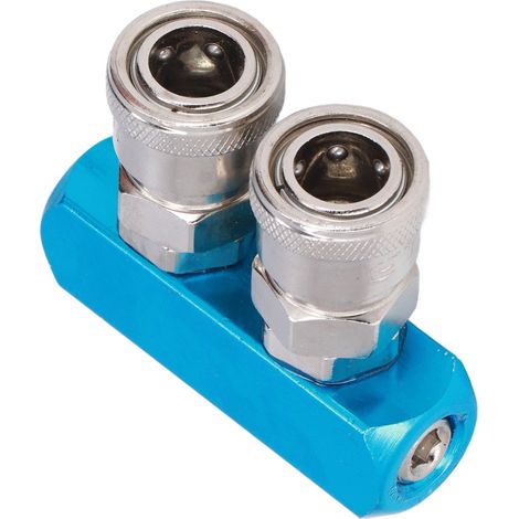 Bloc de distribution d'air direct G1/4, répartiteur de conduite d'air, collecteur pneumatique avec connecteur SML-2 (1/5)