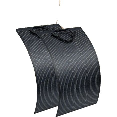 Panneau Solaire, Design Flexible, Construction Étanche, Flexible 2PCS 100W (1/2)