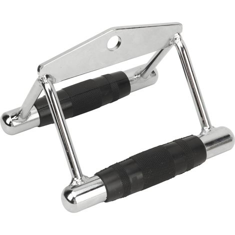 Poignée double D pour tirage horizontal, accessoire pour machine à câbles, barre de traction latérale en V, capacité jusqu'à 400 kg (880 lbs) (1/5)