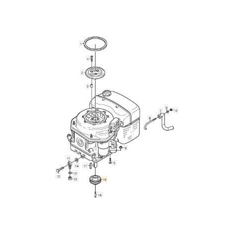 PULEGGIA PRO DIESEL ORIGINALE STIGA - 1134-3664-02