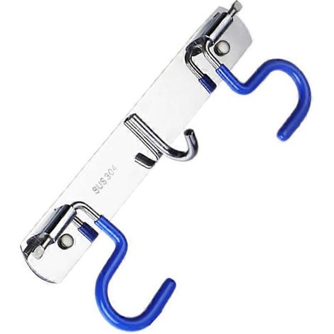 Support de balai en acier inoxydable compatible, rangement, 1 pièce, organisateur d'outils de jardin, porte-serpillère (1/5)