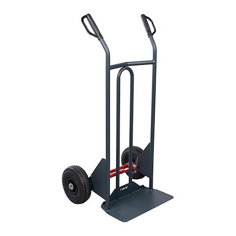 Diable acier tout-terrain roues pneus - Charge 350 kg (1/2)
