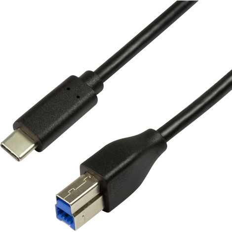 Logilink Cavo SuperSpeed USB-C  Maschio/USB-B Maschio 2m Nero (1/4)