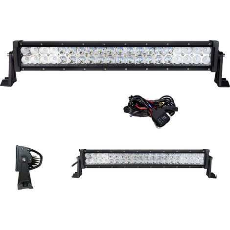 Barra de luz LED, patrón de haz combinado, diseño impermeable, 22 pulgadas con cable. (1/2)