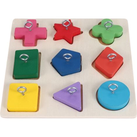 Jouet Puzzle Bois Perroquet - Pour Petits Et Moyens Perroquets - Stimule L Intelligence - Dimensions Cage Standard - 1 Pièce
