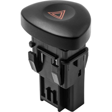 Lntyq Bouton Warning Clio 2 Feux de Détresse Bouton d'avertissement pour Clio MK 2 Noir 8200442723