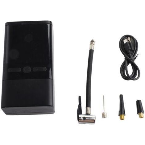 Compresseur à Air Portatif 4000mAh Gonfleur Pneus Voiture sans Fil Mini Pompe avec Lumière LED Affichage Numérique et Port C USB Electrique Compresseur pour Voiture, Moto, Vélo, Balle (1/5)
