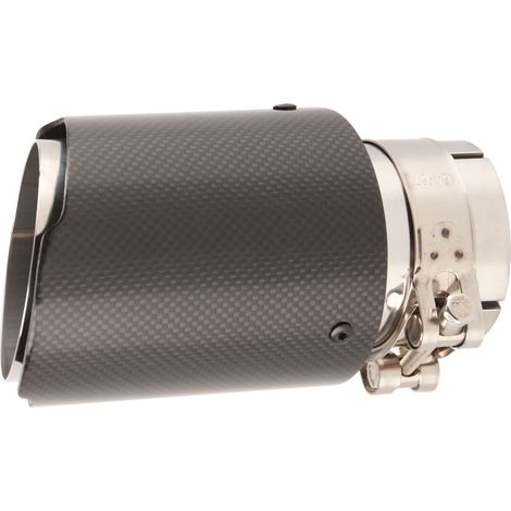 Embout d'échappement en fibre de carbone pour auto SUV, entrée 63mm sortie 89mm, embout de silencieux brillant, tube terminal universel. (1/5)