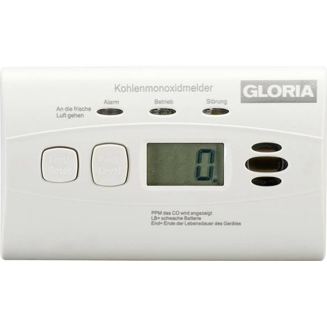 Gloria KO10D Détecteur de monoxyde de carbone autonomie 10 ans à pile(s) Gaz détecté monoxyde de carbone (1/4)