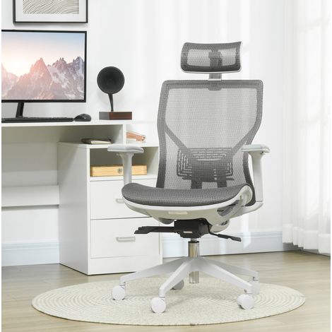 Sedia ufficio ergonomica reclinabile con poggiatesta OKMYHOME (1/3)
