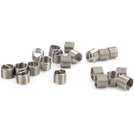 Kit de réparation de 20 inserts filetés en acier inoxydable pour douilles à vis M14x1,5x1,5D (1/5)