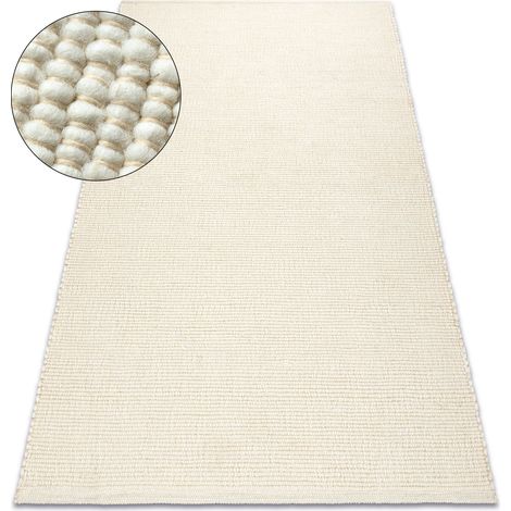 Tappeto NEPAL 2100 naturale, crema - lana, double face beige 250x300 cm