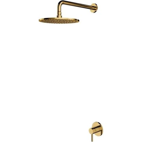 OMNIRES Y - Set Unterputzarmatur und Kopfbrause, mit Einbaukörper, Durchmesser 25 cm, gold SYSY36GL (1/2)