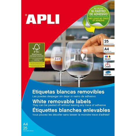 Etiquetas adhesivas Apli 10198 Transparente (1/2)