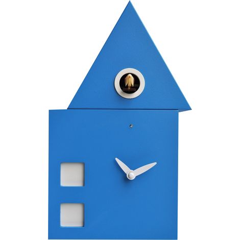 Orologio a Cucù da Parete 18x30x11cm Pirondini Italia H/2 Blu (1/2)