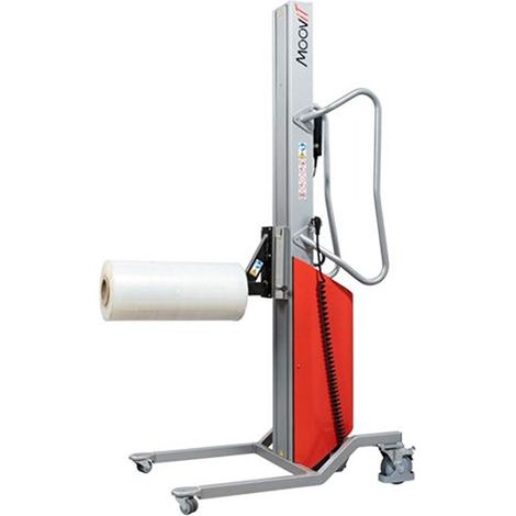 Chariot porte bobine semi électrique - Hauteur 1600mm - Capacité 80kg - Axe Ø45mm - Levée et descente électrique - 8091000016