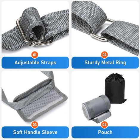 Harnais de soutien pour chien, harnais portable pour pattes arrière et pattes avant, système de levage pour la rééducation des chiens handicapés, blessés et âgés (1/4)
