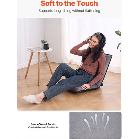 Chaise de sol pliante - fauteuil de sol à 6 positions réglables (1/5)