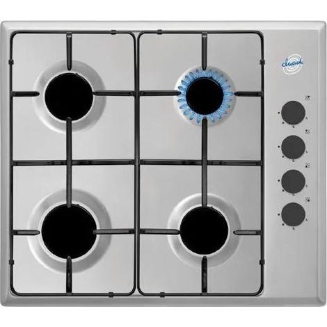 Ducati SDPC64L Piano cottura gas 60 cm 4 fuochi manopole laterali accensione sottomanopola colore Inox