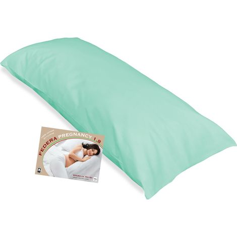 FEDERA PER CUSCINO GRAVIDANZA PREGNANCY 1.8 MISURA cm. 55 X 180 Verdino