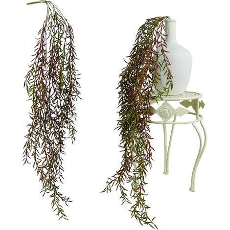 Asparagi pendenti verde-marrone - asparagi comuni 100 cm Real Touch (1/5)