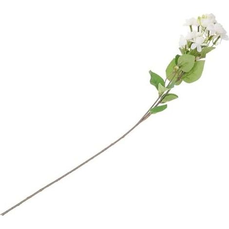Künstliche Blumen - Tischdekoration, 9 Köpfe, realistischer weißer Seidenjasmin, handgefertigt für Hochzeiten (1/5)