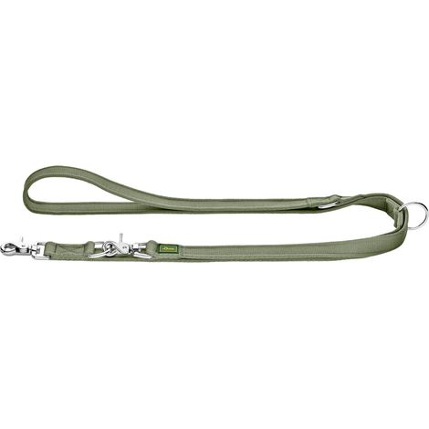 Hunter Hundeleine Führleine verstellbar Inari 2 m x 2 cm lindgrün (1/3)