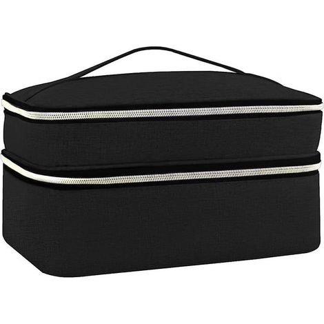 Sac de rangement double couche pour fournitures de couture, boîte de rangement Oxford avec poches, accessoire de loisirs créatifs portable (1/5)