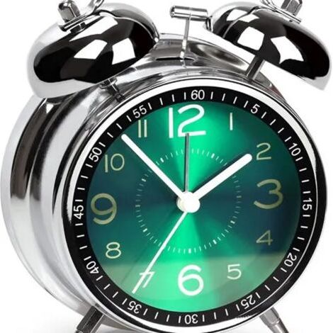 Horloge numérique - LED 3D - Décoration murale - Bureau - Acrylique bleu, chiffres lumineux clairs visibles la nuit (1/4)
