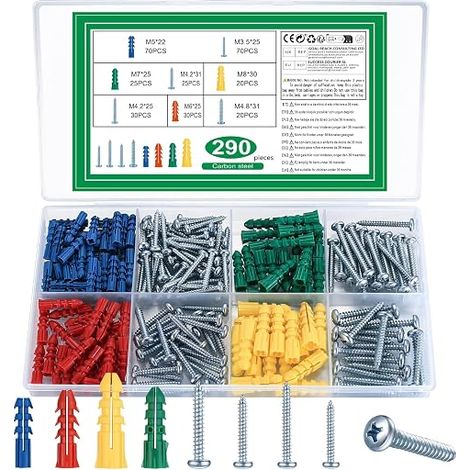 Screws And Dowels Set, Concrete Dowel, Hollow Block Dowel
