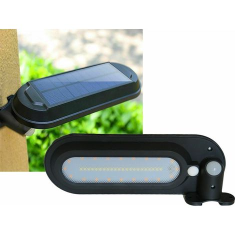 TrAdE Shop Traesio - Lampada Led Solare Da Esterno Giardino Faretto Fotovoltaico Sensore A 42 Led -