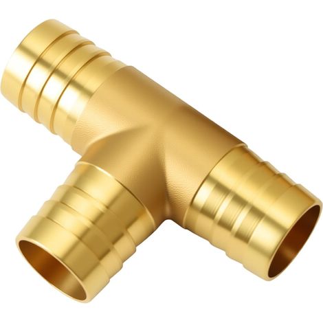 19mm Connecteur de Tuyau en Laiton à 3 Voies Raccords Tuyau en Forme de T Raccord en T pour tuyaux de 34 Raccords de Tuyau en Forme de T Raccord en Connecteur Laiton pour Air Eau Huile Carburant (1/5)